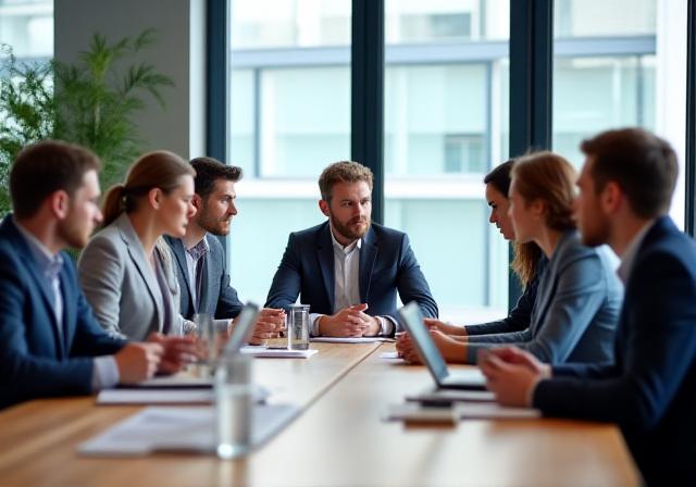 Team von Spreeflow Consulting bei der strategischen Planung im Berliner Büro
